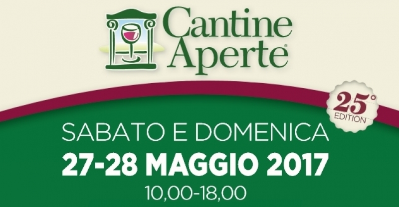 Cantine Aperte 2017: il 27 e il 28 Maggio la 25° Edizione