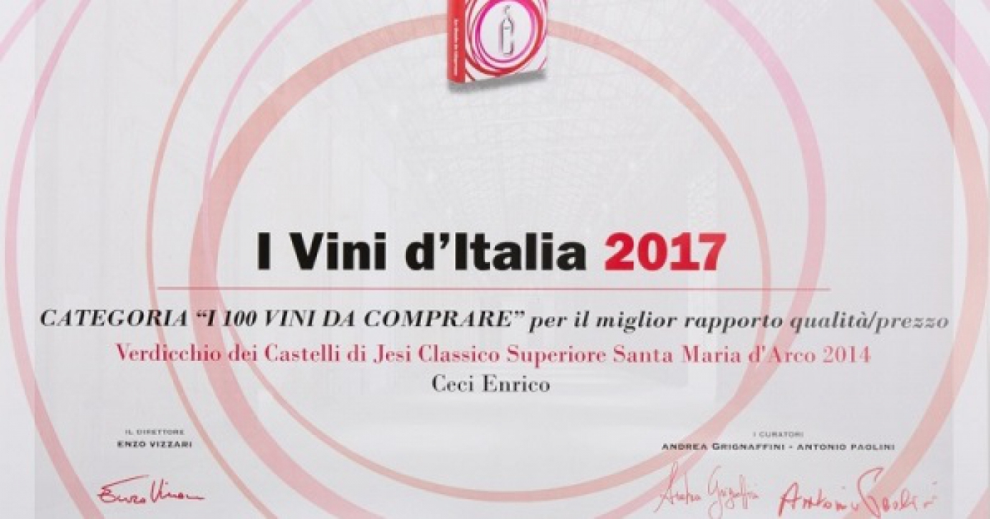 Per L&#039;Espresso siamo tra i 100 vini da comprare