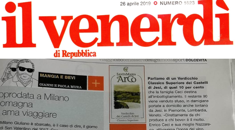 Il Santa Maria d&#039;Arco sul Venerdì di Repubblica